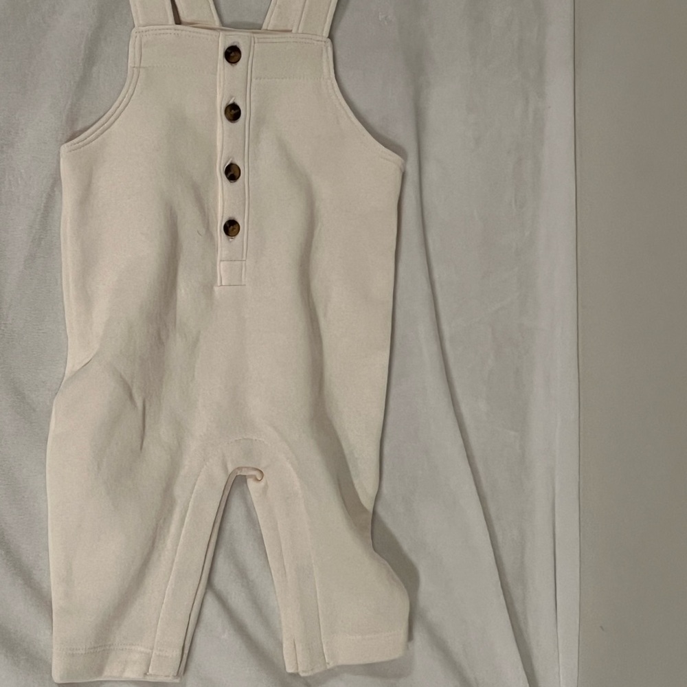 Old Navy Kids Overalls in Cream with Button Detail